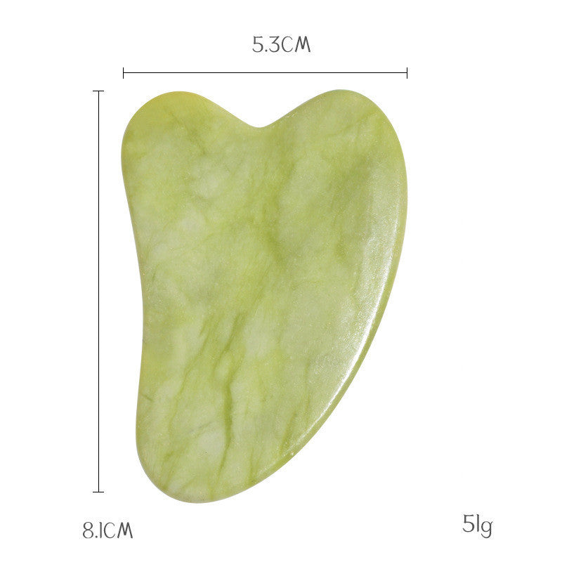 Pink and Green Phoenix Jade Gua Sha Massage Board Face Care