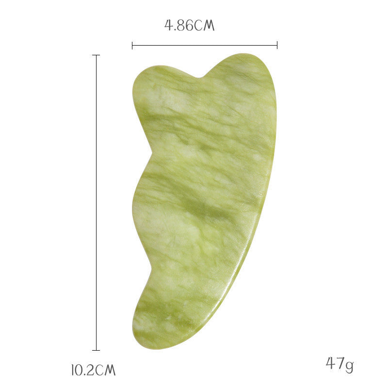 Pink and Green Phoenix Jade Gua Sha Massage Board Face Care
