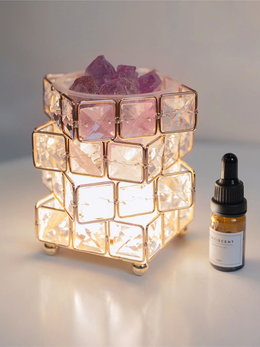 Fire Aromatherapy Crystal Diffuser Indoor Durable Household Night Light
