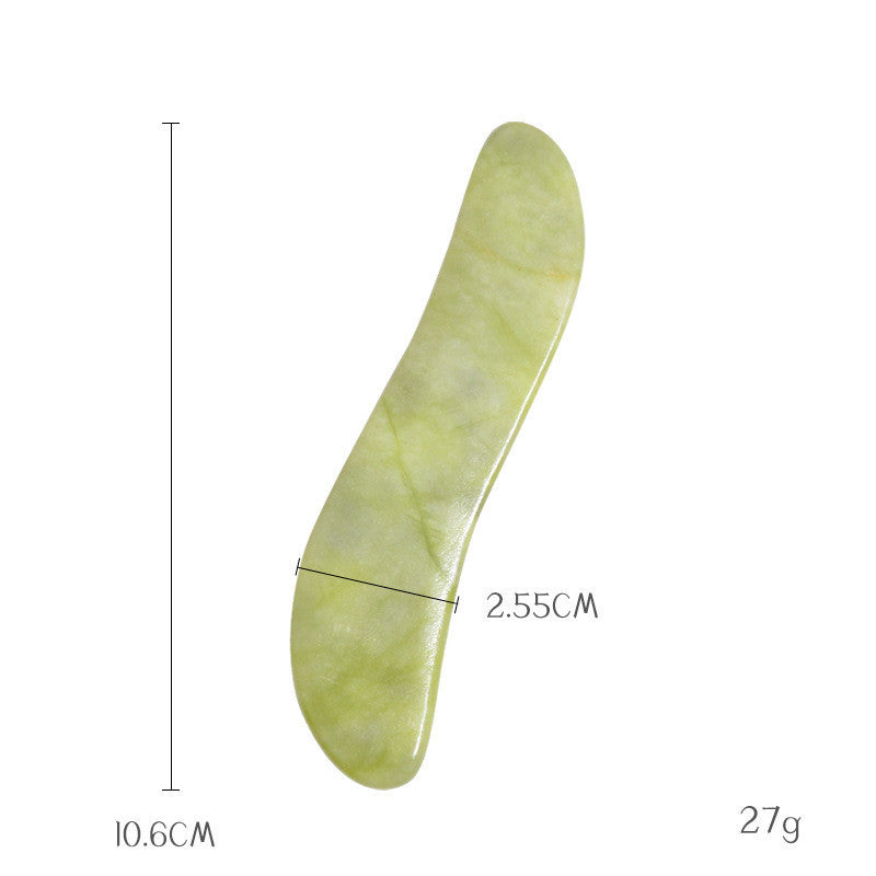 Pink and Green Phoenix Jade Gua Sha Massage Board Face Care