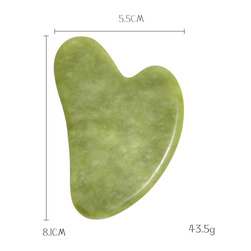Pink and Green Phoenix Jade Gua Sha Massage Board Face Care