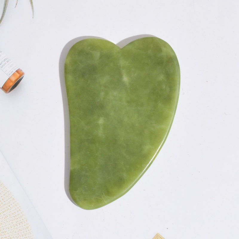 Pink and Green Phoenix Jade Gua Sha Massage Board Face Care