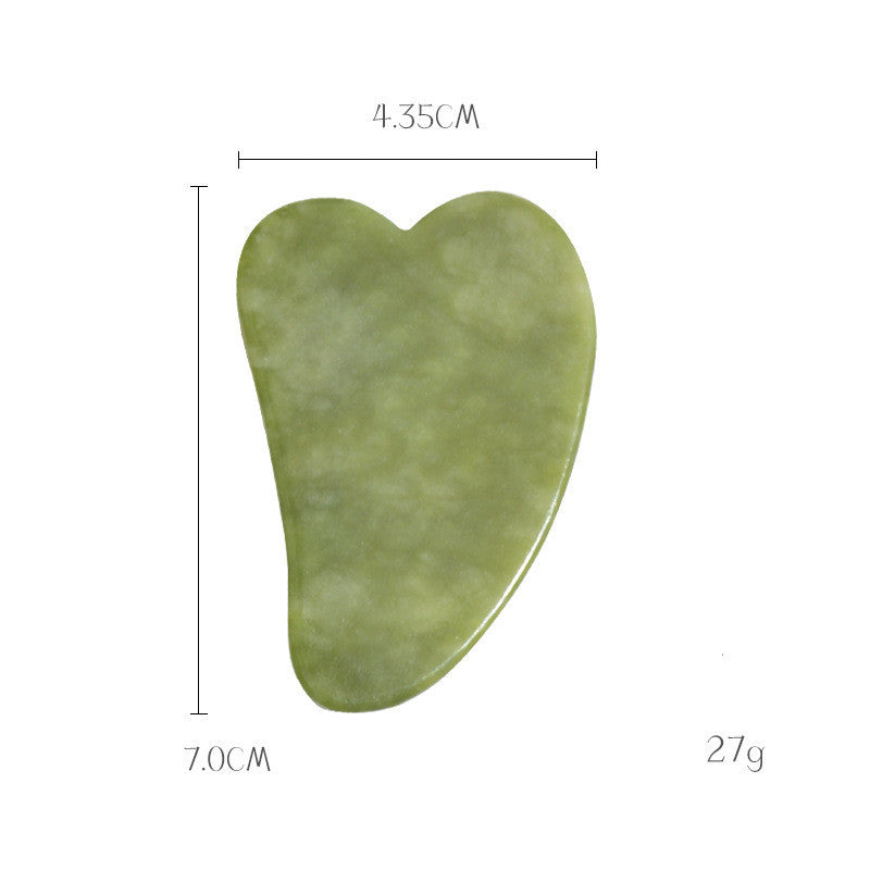 Pink and Green Phoenix Jade Gua Sha Massage Board Face Care