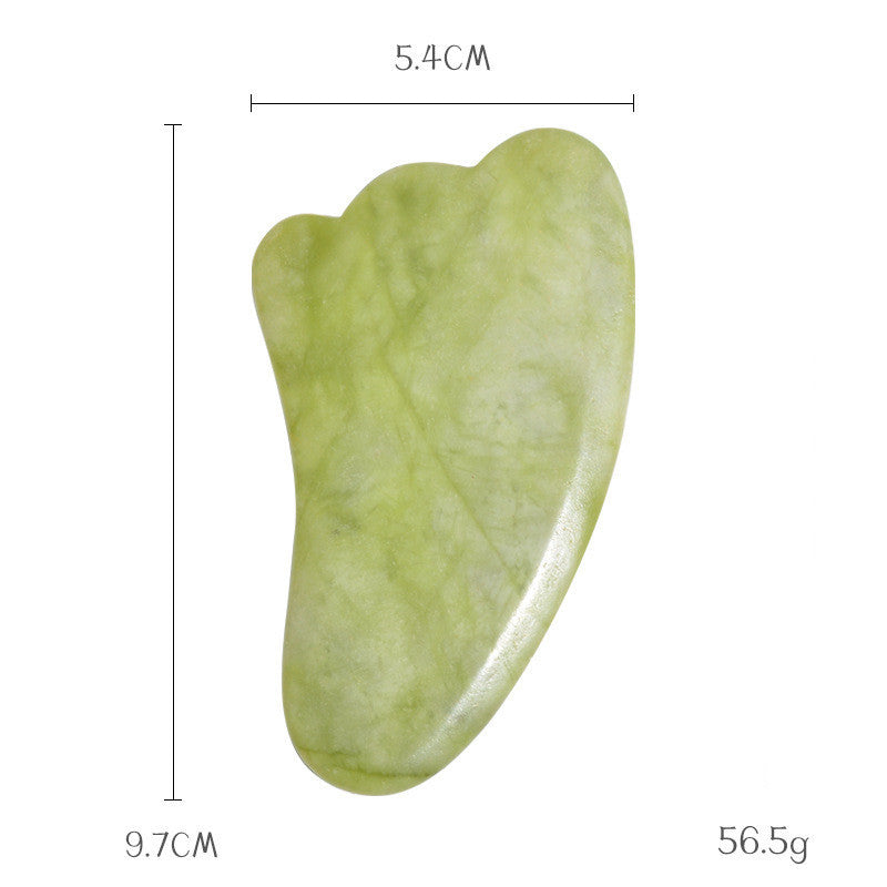 Pink and Green Phoenix Jade Gua Sha Massage Board Face Care